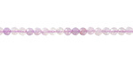 Lavender Moon Quartz (AA) Microfaceted Round 3mm