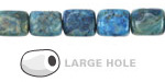 Larimar Blue Crazy Lace Agate (Matte) Nugget (Large Hole) 10x8mm