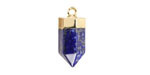 Lapis (Natural) Point w/ Gold Finish 8x16mm