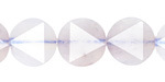 Blue Rose Quartz Faceted Star Coin 15mm