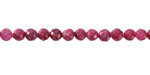 Ruby (A) Microfaceted Round 4mm