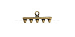 Cymbal Rozos V Antique Brass (plated) Ending for SuperDuo 20x8mm