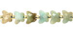 Hemimorphite Microfaceted Butterfly 8x10mm