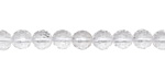 Rock Crystal Quartz (clear) Faceted Round 6mm