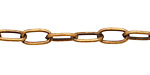 Antique Brass Paperclip Chain