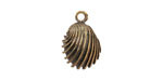 Mykonos Antique Brass (plated) Cockle Shell Focal 14x21mm