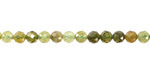 Green Garnet Microfaceted Round 4mm