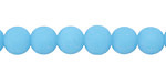Forget Me Not Beach-Style Glass Round 8mm