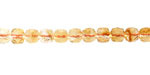 Citrine (AA) Ombré Microfaceted Cube 5mm