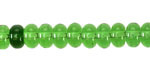 Grass Green Glass Rondelle 5x8mm