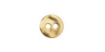 Satin Hamilton Gold (plated) Organic Round Button 13mm