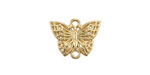 Satin Hamilton Gold (plated) Filigree Butterfly Focal Link 15x19mm