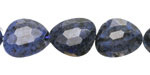 Dumortierite Microfaceted Puff Pear 13x16mm