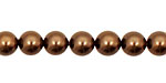 Chocolate Shell Pearl Round 8mm
