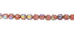 Czech Glass Amethyst AB Picasso Finish Lantern 4mm