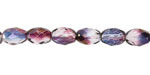 Czech Glass Bronzed Twilight Skies Fire Polished Faceted Rice 8x6mm