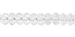 Clear Glass Rondelle 5x8mm