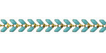 Zola Elements Turquoise Chevron Brass Chain