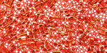 Miyuki Delica Silver Lined Flame Red (DBS0043) 15/0 Seed Bead