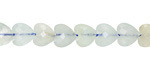 Aquamarine (A) Microfaceted Heart 8mm