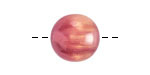 Resin Raspberry Champagne Shimmer Round 16mm