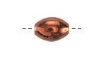 Mykonos Ceramic Iridescent Copper Patina Rice 14x7mm