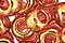 TOHO Gold Lustered Transparent Pink Round 6/0 Seed Bead