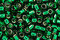 TOHO Aiko Transparent Green Emerald (with silver lining) Precision Cylinder 11/0 Seed Bead